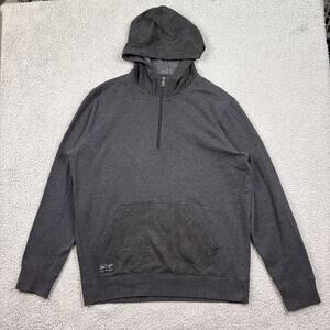 Oakley Hoodie Mens Large Gray 1/4 Zip Long Sleeve Pullover Sweatshirt